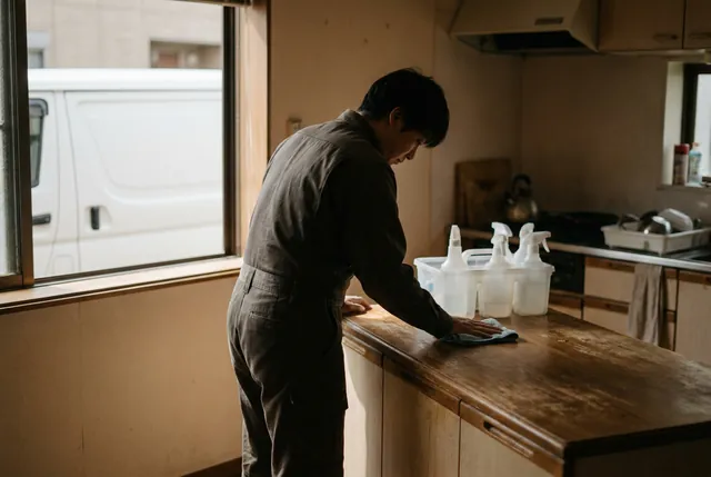 cleaners at work