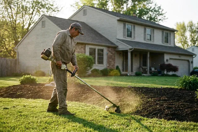 landscapers at work